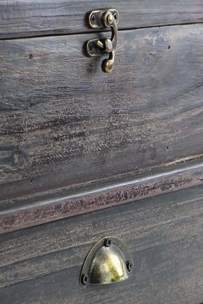 Vagabond Vintage Dark Wood Compartment Box