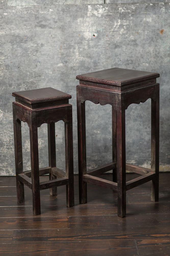 Vagabond Vintage Rustic Pine End Tables - Set Of 2 | Modishstore | End Tables