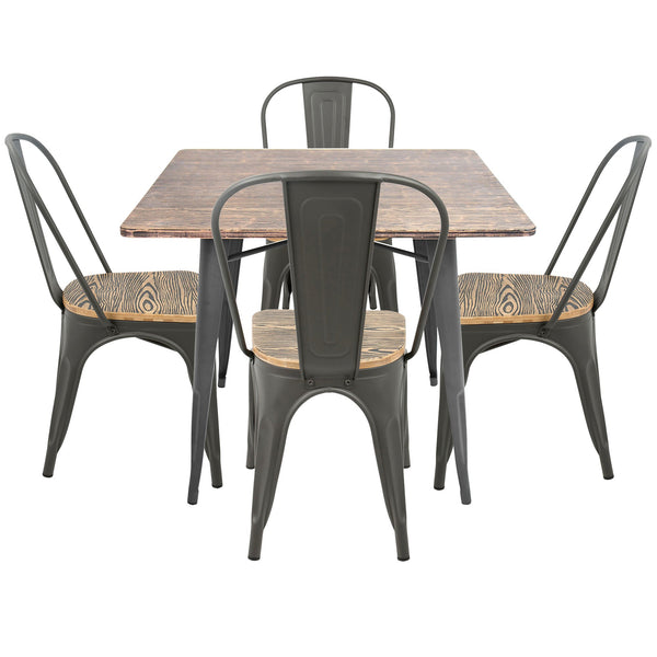 LumiSource Oregon 5 Piece Dining Set-13