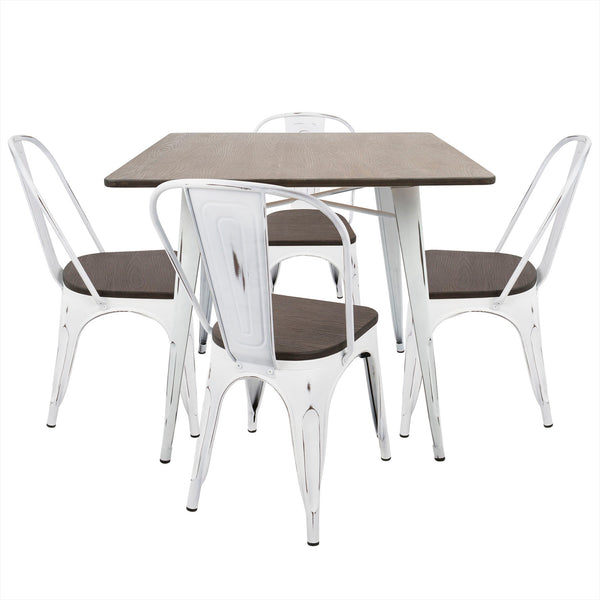 LumiSource Oregon 5 Piece Dining Set-7