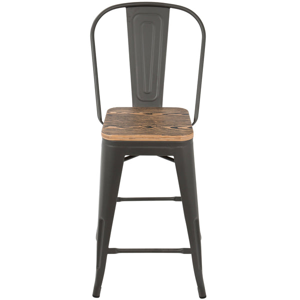 LumiSource Oregon High Back Counter Stool - Set of 2-21