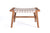 Masaya Wood & Leather Ottoman