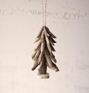 Kalalou Driftwood Christmas Tree Ornament | Modishstore | Holiday