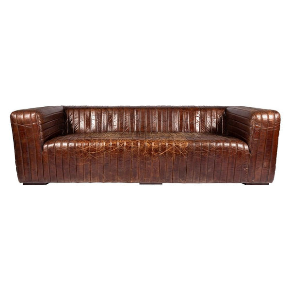 Moe's Home Collection Castle Sofa - Brown | Modishstore | Sofas-2