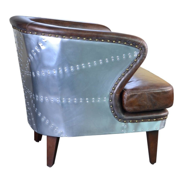 Moe's Home Collection Preston Club Chair - Brown | Modishstore | Accent Chairs-2