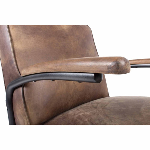 Moe's Home Collection Perth Club Chair - Light Brown | Modishstore | Accent Chairs-4