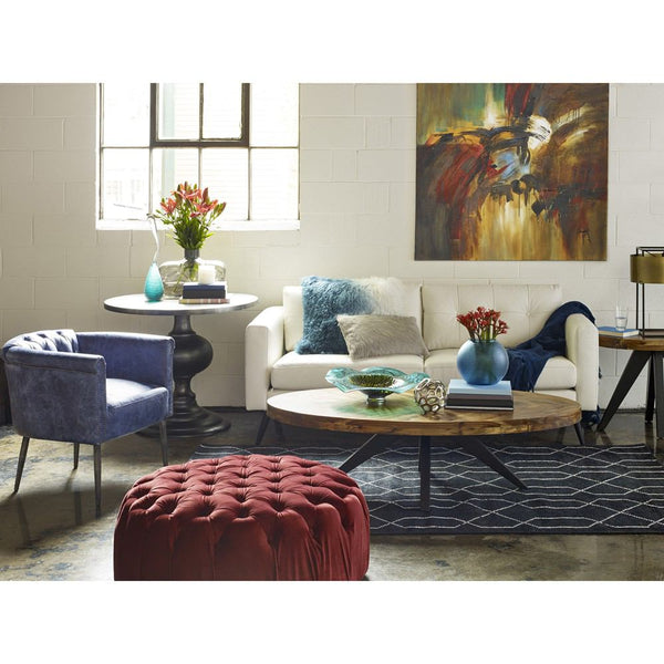 Moe's Home Collection Shapkin Leather Arm Chair | Modishstore | Armchairs-6