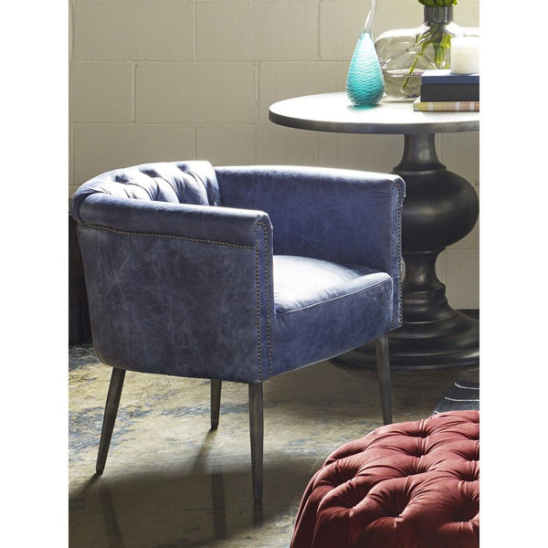 Moe's Home Collection Shapkin Leather Arm Chair | Modishstore | Armchairs-4