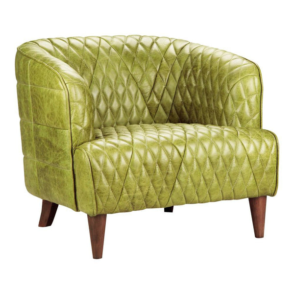 Moe's Home Collection Magdelan Tufted Leather Arm Chair | Modishstore | Armchairs-7