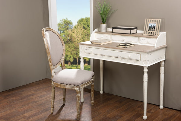 Baxton Studio Anjou Traditional French Accent Writing Desk | Modishstore | Desks