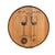 Napa East Patent Art Barrel Head: Wine Glass