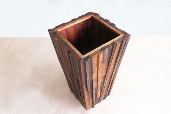 Masaya Planter, Mixed Hardwood, Indoor/Outdoor