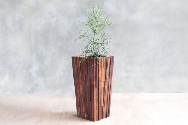 Masaya Planter, Mixed Hardwood, Indoor/Outdoor