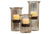 Kalalou Original Glass Candle Cylinder With Rustic Insert-2