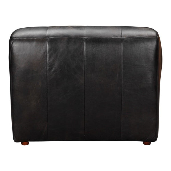Moe's Home Collection Ramsay Leather Slipper Chair | Modishstore | Lounge Chairs-4