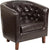 Flash Furniture Hercules Cranford Series Leather Tufted Barrel Chair | Accent Chairs | Modishstore-2