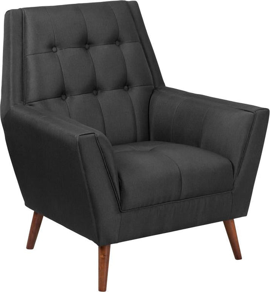 Flash Furniture Hercules Kensington Series Contemporary Fabric Tufted Arm Chair | Armchairs | Modishstore
