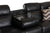 baxton studio roland modern and contemporary black faux leather 2 piece sectional with recliner and storage chaise | Modish Furniture Store-7