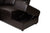 baxton studio roland modern and contemporary dark brown faux leather 2 piece sectional with recliner and storage chaise | Modish Furniture Store-5