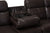 baxton studio roland modern and contemporary dark brown faux leather 2 piece sectional with recliner and storage chaise | Modish Furniture Store-7