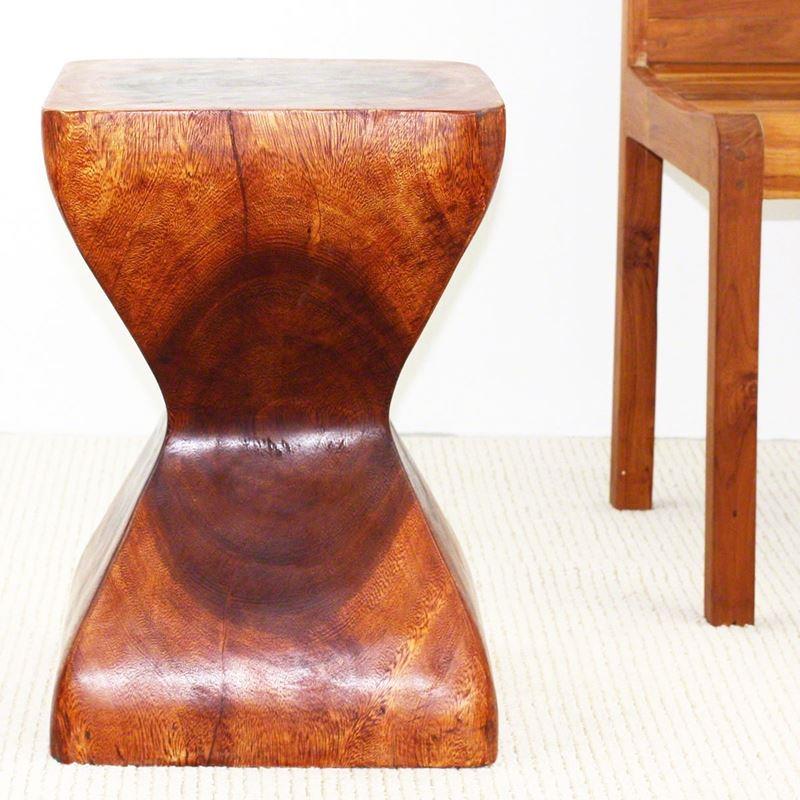 Haussmann Rest Stool 14" Sq - Cherry Intensive | Stools & Benches | Modishstore-3