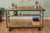 Napa East Vintage Cart Rolling Bar with Shelf