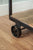 Napa East Vintage Cart Rolling Bar with Shelf