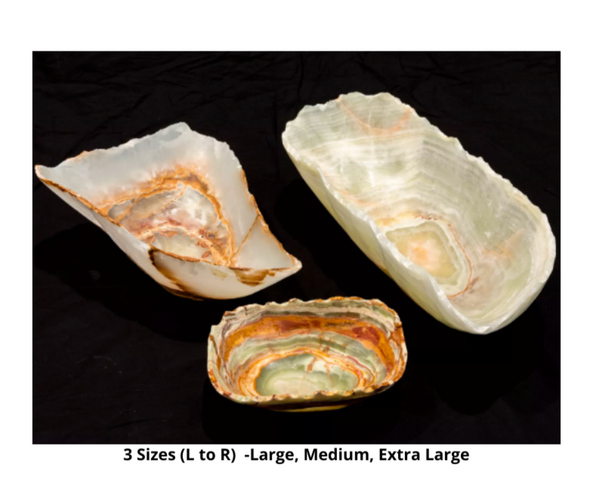 Onyx Bowl - Natural Banded Onyx