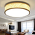 Round Bamboo Wicker Rattan Acrylic LED Ceiling Light by Artisan Living | ModishStore | Ceiling Lamps