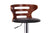 baxton studio buell walnut and black modern bar stool | Modish Furniture Store-2