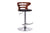 Baxton Studio Buell Walnut and Black Modern Bar Stool | Modishstore | Bar Stools