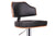 baxton studio cabell walnut and black modern bar stool | Modish Furniture Store-2