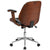Flash Furniture Mid-Back Black Leather Executive Wood Swivel Office Chair | Office Chairs | Modishstore-3