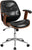 Flash Furniture Mid-Back Black Leather Executive Wood Swivel Office Chair | Office Chairs | Modishstore