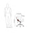 Flash Furniture Mid-Back Walnut Wood Swivel Conference Chair In White Leather | Office Chairs | Modishstore-5