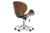 baxton studio bruce walnut and black modern office chair | Modish Furniture Store-4