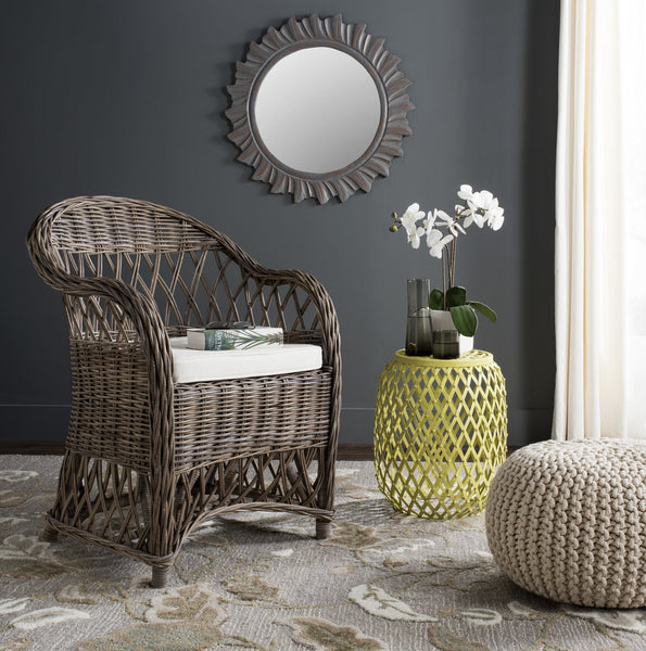 Safavieh Inez Wicker Club Chair | Armchairs |  Modishstore 