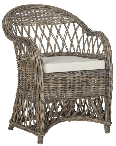 Safavieh Inez Wicker Club Chair | Armchairs |  Modishstore  - 2