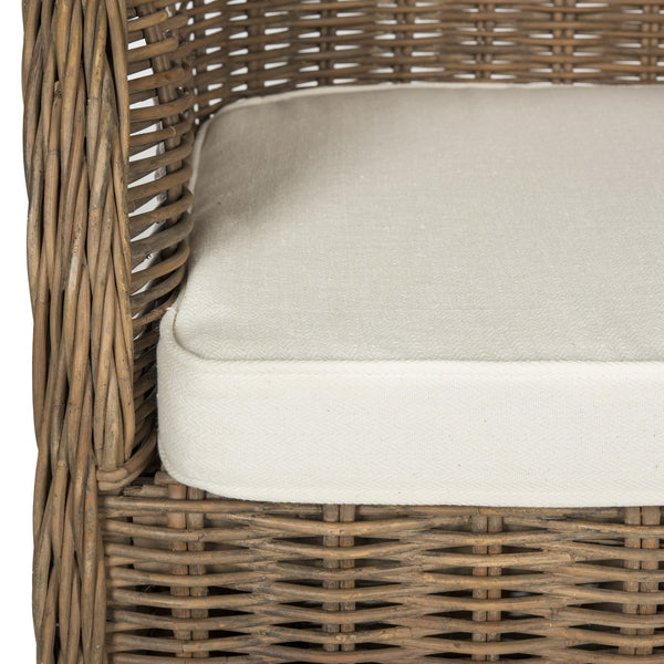 Safavieh Hemi Striped Wicker Club Chair | Armchairs |  Modishstore  - 3