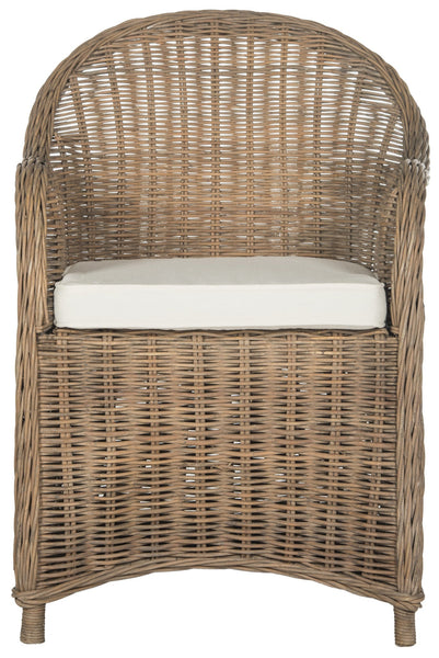 Safavieh Hemi Striped Wicker Club Chair | Armchairs |  Modishstore  - 2