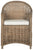 Safavieh Hemi Striped Wicker Club Chair | Armchairs |  Modishstore  - 2