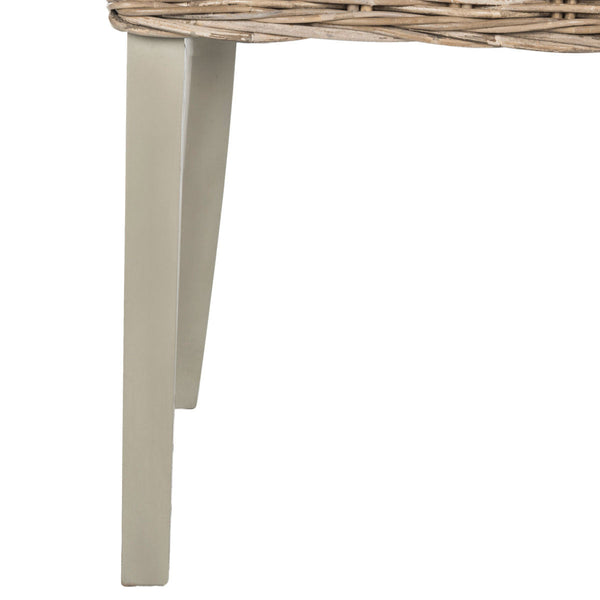 Safavieh Caprice Wicker Dining Chair With Leather Handle | Dining Chairs | Modishstore - 4