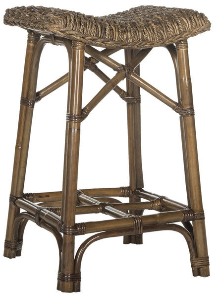 Safavieh Ramiro Wicker Barstool | Bar Stools |  Modishstore  - 4