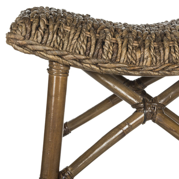 Safavieh Ramiro Wicker Barstool | Bar Stools |  Modishstore  - 5