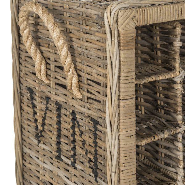 Safavieh Aziza 16 Bottle Wicker Wine Rack | Wine Racks |  Modishstore  - 3