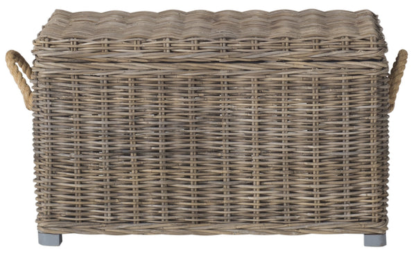 Safavieh Salim Wicker Trunk | Cabinets |  Modishstore  - 3