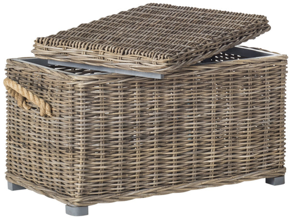 Safavieh Salim Wicker Trunk | Cabinets |  Modishstore  - 5