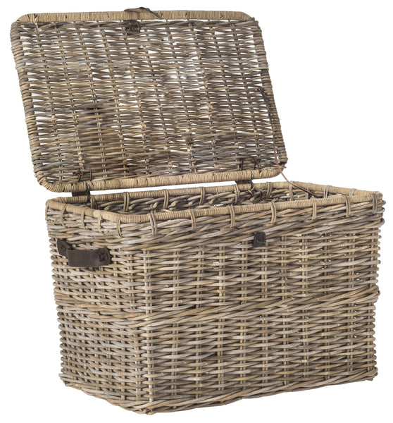 Safavieh Amancio Wicker Trunk | Cabinets |  Modishstore  - 5