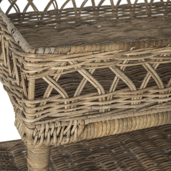 Safavieh Ajani Wicker 3 Tier Accent Table | Accent Tables |  Modishstore  - 3