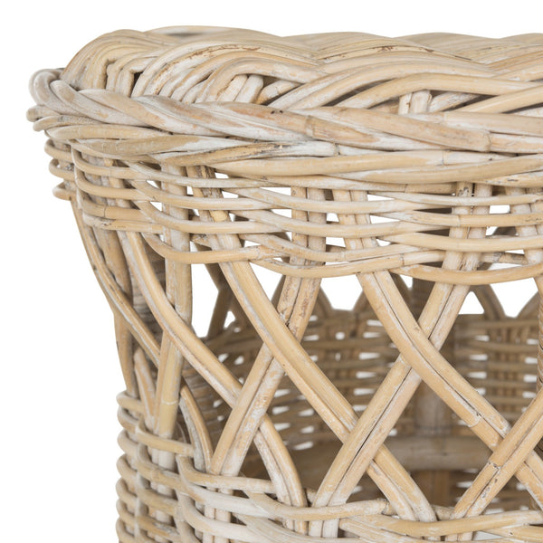 Safavieh Desta Wicker Round Table | Side Tables |  Modishstore  - 3